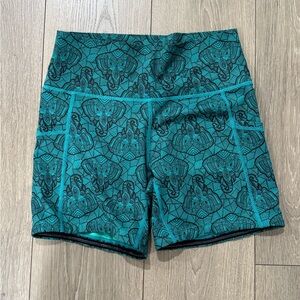 Constantly Varied Gear 5” Teal Elephant Pattern Shorts